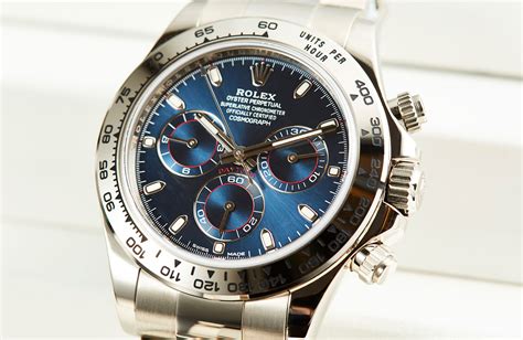 rolex daytona wg blue dial|rolex blue face daytona.